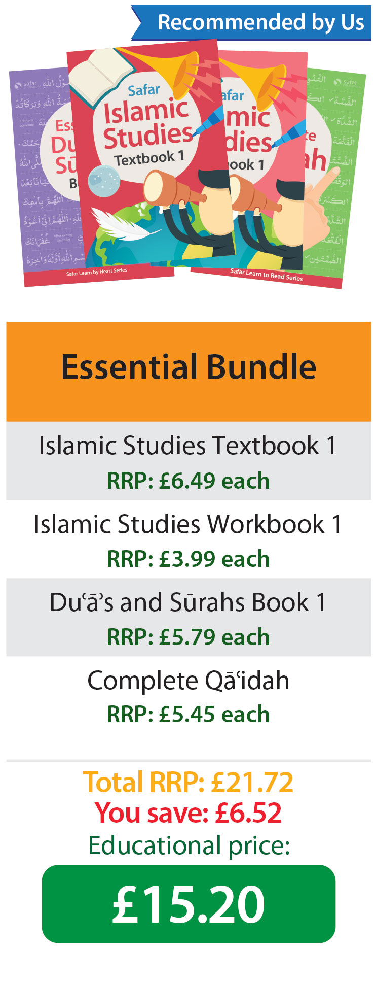 Essential Bundle - Educational Cost Calculator: Safar Publications Islamic Curriculum